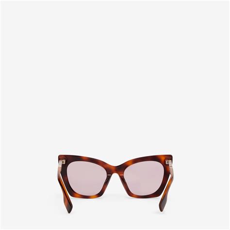 cat-eye-sonnenbrille mit doodle-motiv burberry|Cat.